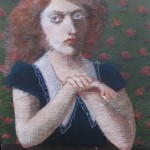 1985  'Girl With Hands Crossed''   23"  x  18''  pastel