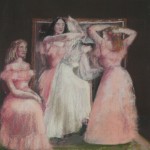 1981 ' The Wedding'  26"  x  19"  pastel (see oil- 'The Wedding' 1981)