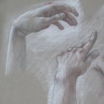 c. 1981 'Drawing of Hands'  (closeup)