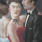 1982 'Dance-Woman with Neck Ribbon'  26"  x  19"  pastel